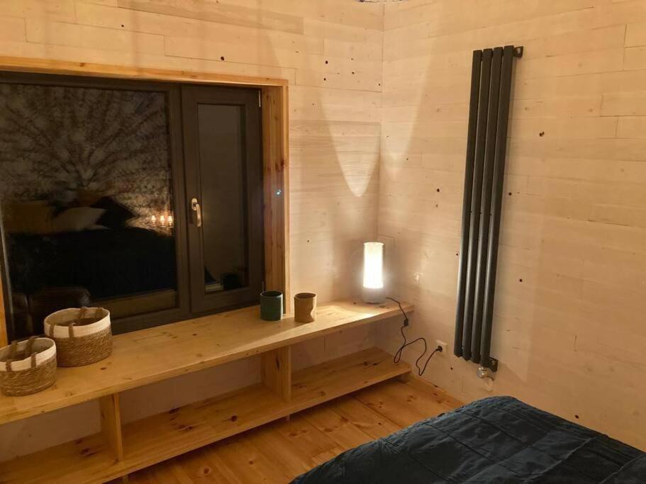 Gemuetliches Holzhaus Am See Warin Exteriör bild