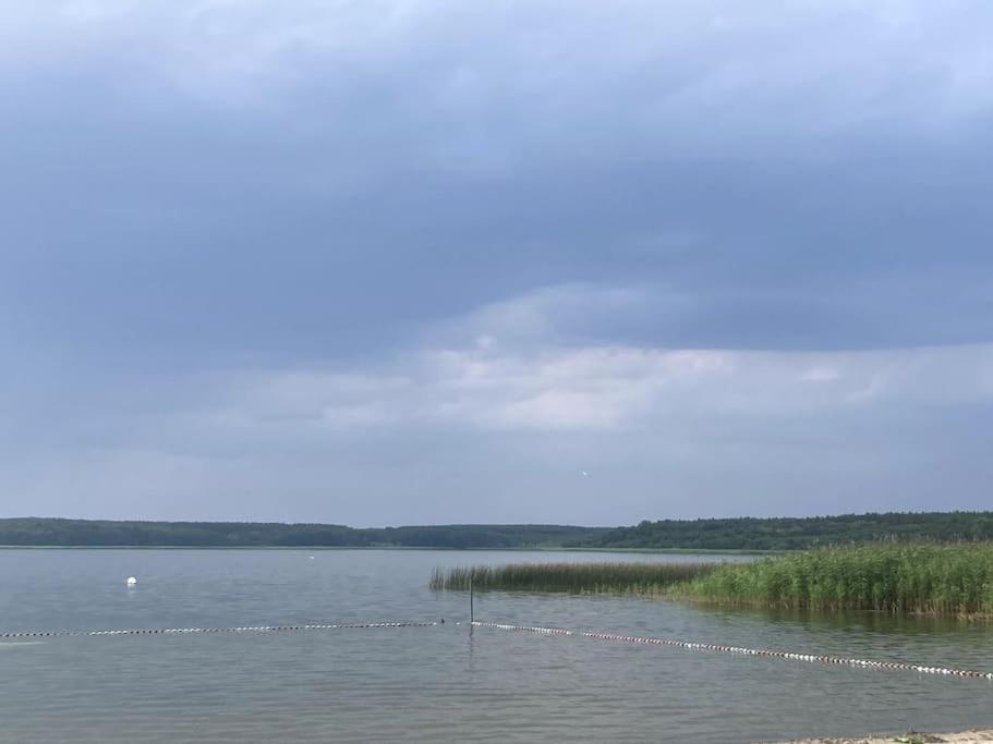 Gemuetliches Holzhaus Am See Warin Exteriör bild